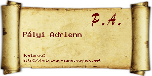 Pályi Adrienn névjegykártya
